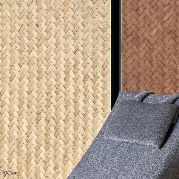 Bambou Petite Chevron behang-CMO Paris-Selected Wallpapers-Interiors