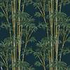 Bambusa behang-House of Hackney-wallpaper-tapete-Midnight-200 cm-Selected-Wallpapers-Interiors