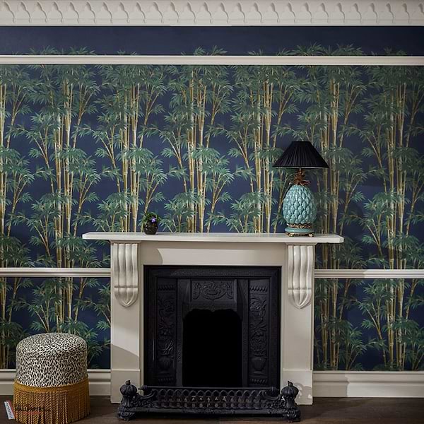 Bambusa behang-House of Hackney-wallpaper-tapete-Selected-Wallpapers-Interiors