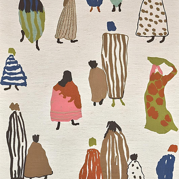 Bedouins behang-Pierre Frey-Multicolore-Meter (M1)-Selected Wallpapers-Interiors