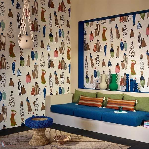 Bedouins behang-Pierre Frey-Selected Wallpapers-Interiors