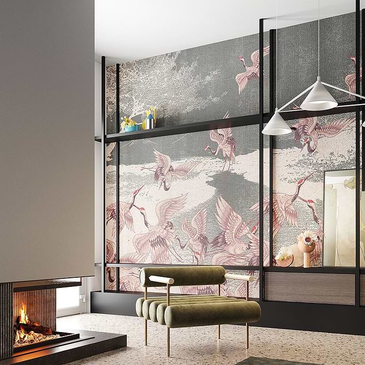 Begin to Fly-Behang-Tapete-Inkiostro Bianco-Selected Wallpapers