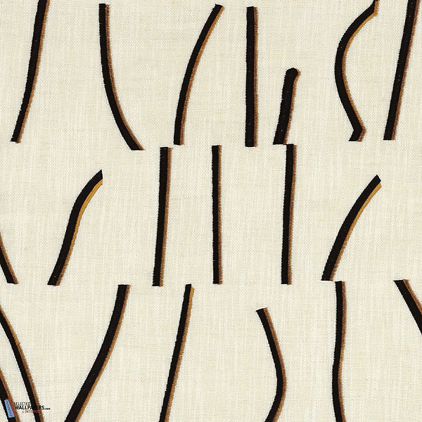 Bejuco Stof-Casamance-Ambre Noir-Meter (M1)-Selected-Wallpapers-Interiors