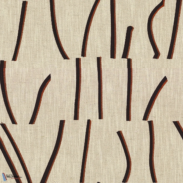 Bejuco Stof-Casamance-Acajou Noir-Meter (M1)-Selected-Wallpapers-Interiors