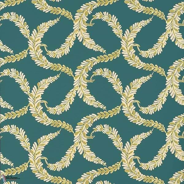 Belle de Provence behang-Pierre Frey-Emeraude-Rol-Selected Wallpapers-Interiors