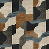 Belle époque stof-Casamance-Anthracite-Meter (M1)-Selected Wallpapers-Interiors