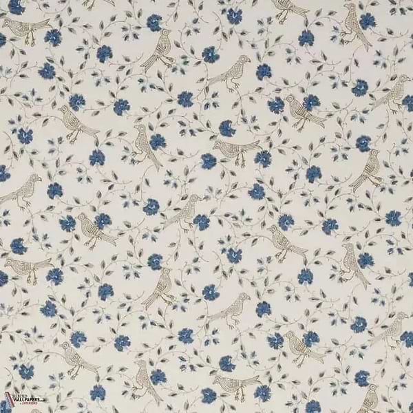 Bengali wallpaper-Braquenie-Old Blue-Roll-Selected Wallpapers & Interiors