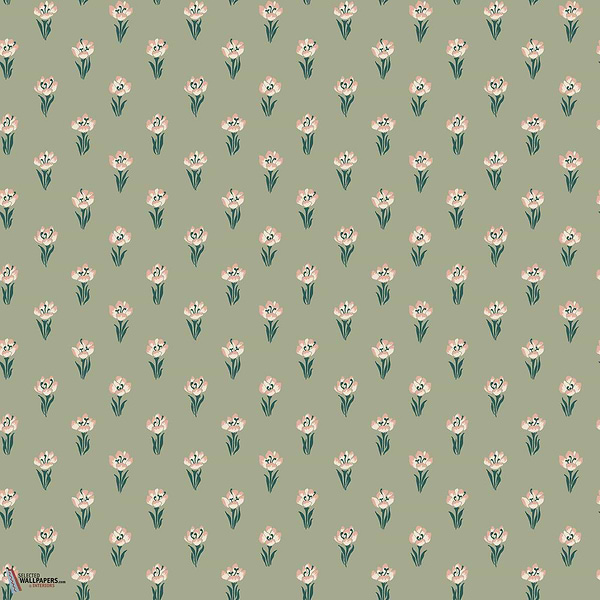 Betty behang-Sandberg-Green-Rol-Selected Wallpapers-Interiors