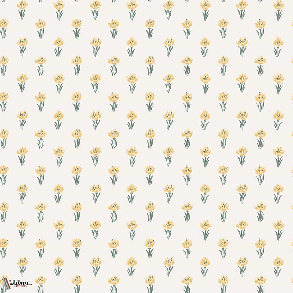 Betty behang-Sandberg-Yellow-Rol-Selected Wallpapers-Interiors