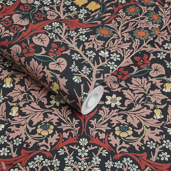 Blackthorn behang-House of Hackney-wallpaper-tapete-Selected-Wallpapers-Interiors