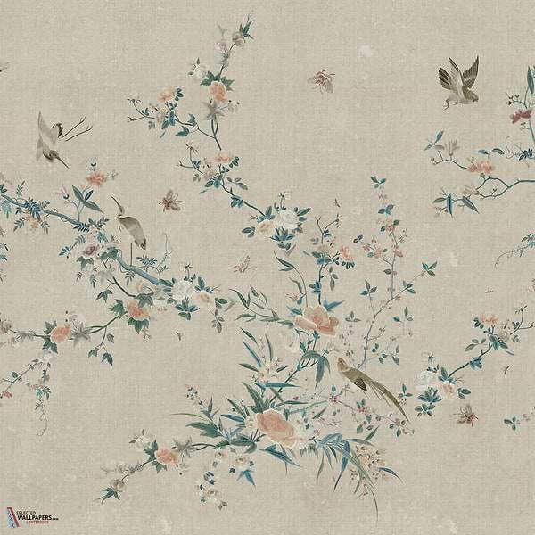 Bloom wallpaper-Sandberg-Gray-Mattic-M2-Selected Wallpapers-Interiors