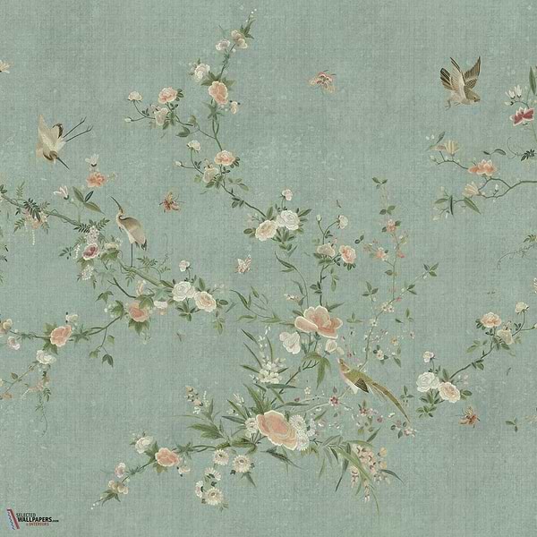 Bloom wallpaper-Sandberg-Teal-Mattic-M2-Selected Wallpapers-Interiors
