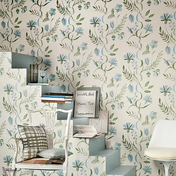 Bloomer behang-Pierre Frey-Selected Wallpapers-Interiors