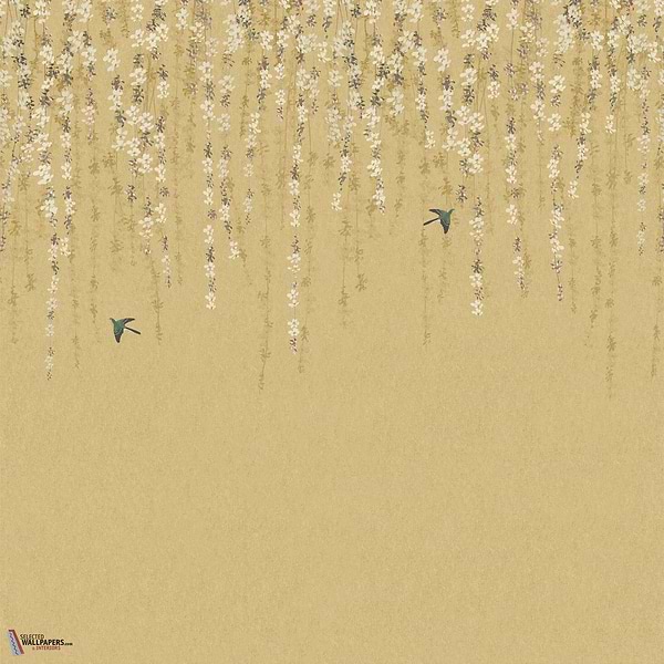 Blossom Mural behang-Thibaut-Gold-Set-Selected Wallpapers-Interiors