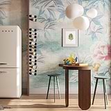 Blue Rain-Behang-Tapete-Inkiostro Bianco-Selected Wallpapers