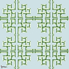 Boca Bamboo behang-Thibaut-Green and Blue-Rol-Selected Wallpapers-Interiors