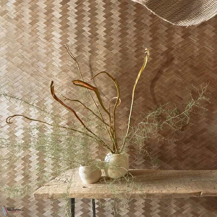 Bois Tresse behang-CMO Paris-Selected Wallpapers-Interiors