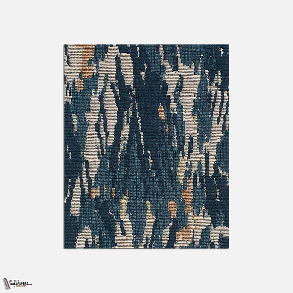 Bomarzo stof-Dedar-Bleu nuit-Meter (M1)-Selected Wallpapers-Interiors