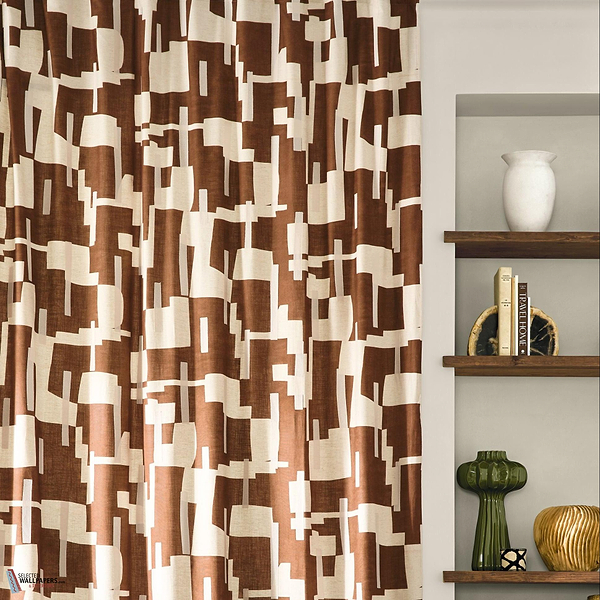 Brisbane fabric-Camengo-Selected Wallpapers-Interiors