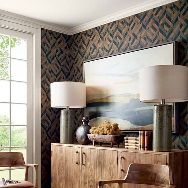 Bristlecone behang-Thibaut-Selected Wallpapers-Interiors