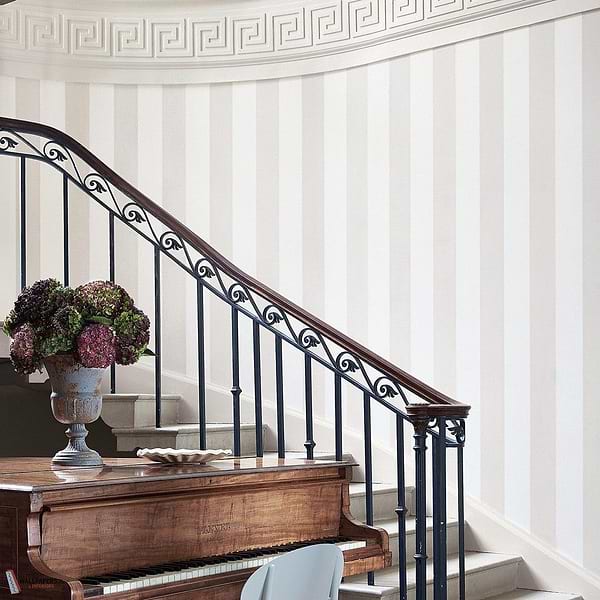 Broad Stripe behang-Little Greene-Selected Wallpapers-Interiors