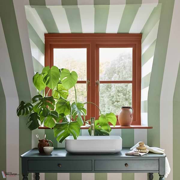 Broad Stripe behang-Little Greene-Selected Wallpapers-Interiors