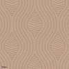 Brodelia behang-Casamance-Praline-Rol-Selected Wallpapers-Interiors