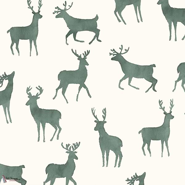 Bucks behang-Thibaut-Wild sage-Rol-Selected Wallpapers-Interiors