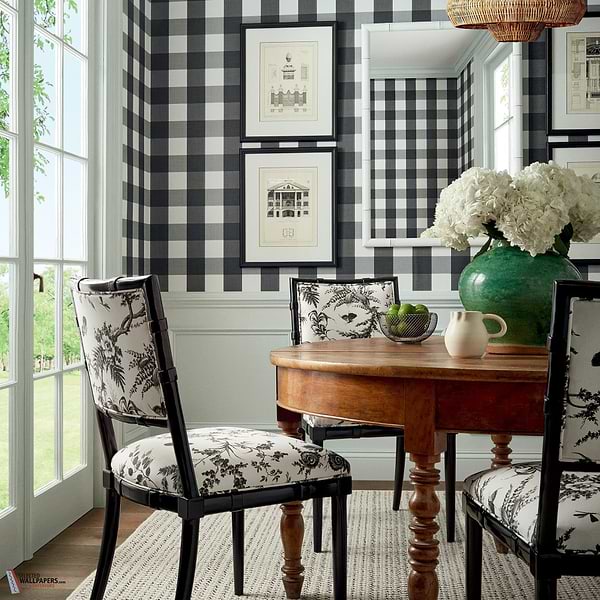 Buffalo Check behang-Thibaut-wallpaper-tapete-Selected-Wallpapers-Interiors