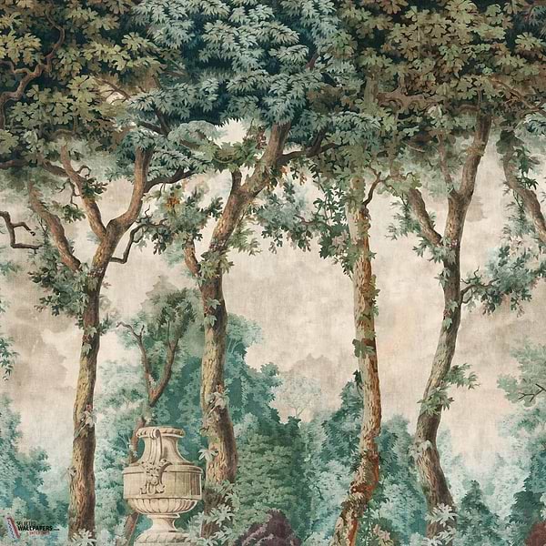 Byron Poem behang-Coordonne-Green-Non Woven-M2-Selected Wallpapers-Interiors