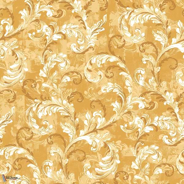 Byzantine Damask Tapete-Coordonne-Mustard-Non Woven-Rolle-Selected Wallpapers-Interiors