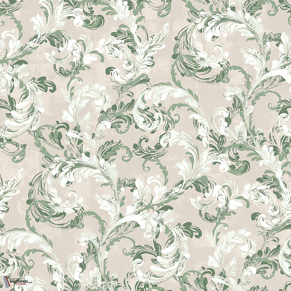 Byzantine Damask Tapete-Coordonne-Sage-Non Woven-Rolle-Selected Wallpapers-Interiors