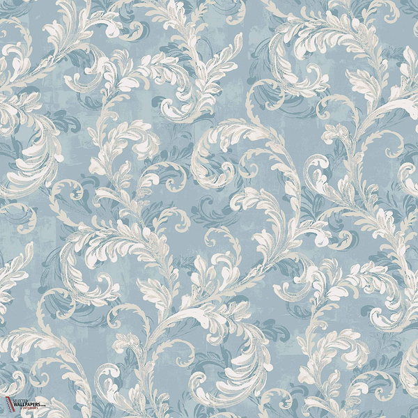Byzantine Damask Tapete-Coordonne-Sapphire-Non Woven-Rolle-Selected Wallpapers-Interiors