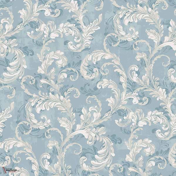 Byzantine Damask Tapete-Coordonne-Sapphire-Non Woven-Rolle-Selected Wallpapers-Interiors