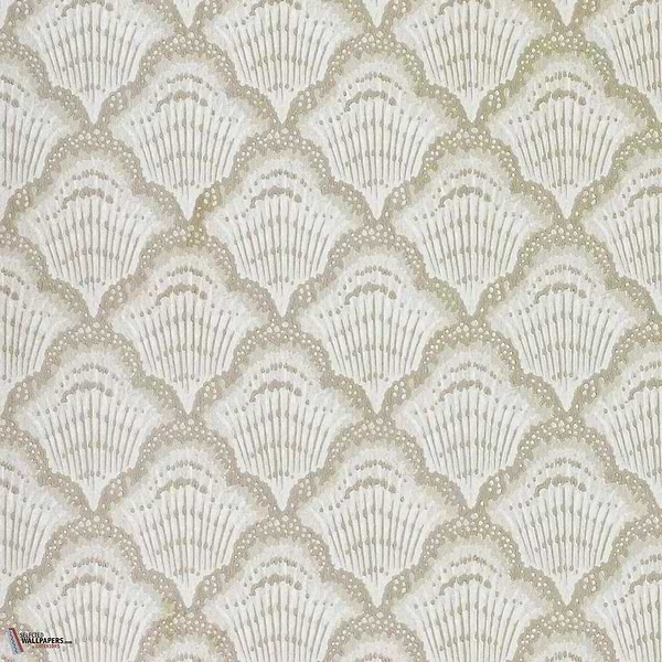 Calico Shell behang-1838 wallcoverings-Ivory-Rol-Selected Wallpapers-Interiors