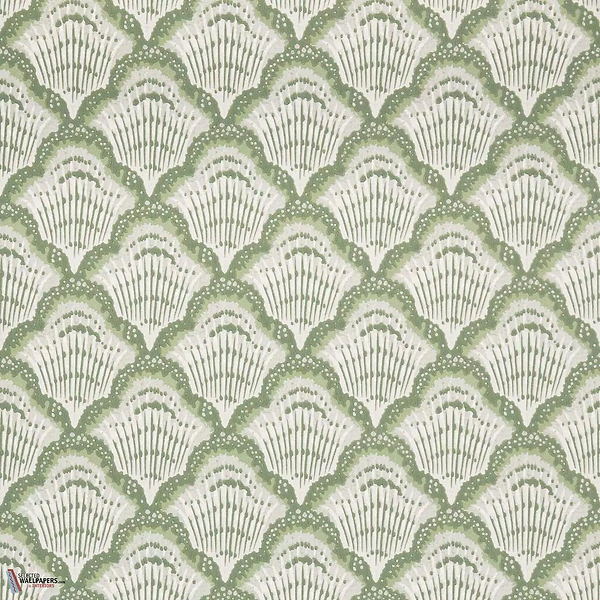 Calico Shell behang-1838 wallcoverings-Verde-Rol-Selected Wallpapers-Interiors
