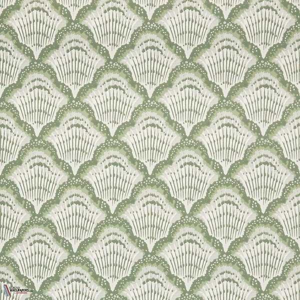 Calico Shell behang-1838 wallcoverings-Verde-Rol-Selected Wallpapers-Interiors