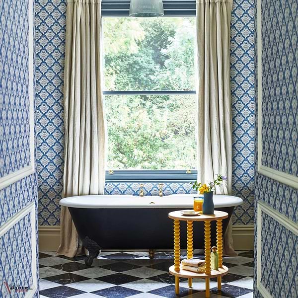 Calico Shell behang-1838 wallcoverings-Selected Wallpapers-Interiors