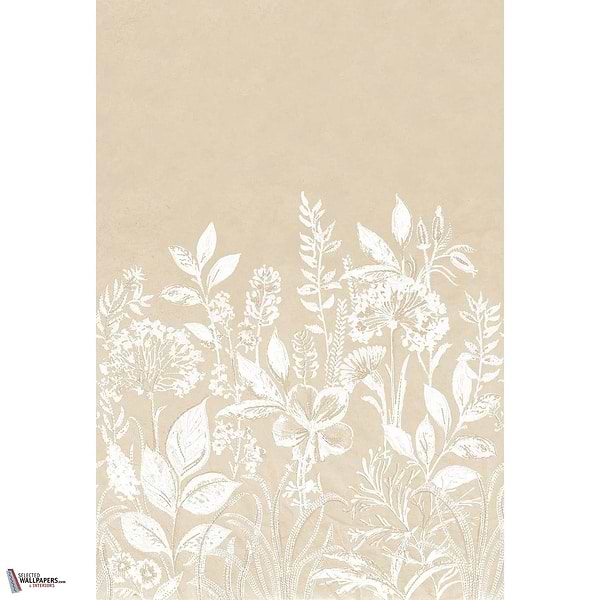 Camelia behang-Casamance-Sable/Ivoire-Set-Selected Wallpapers-Interiors
