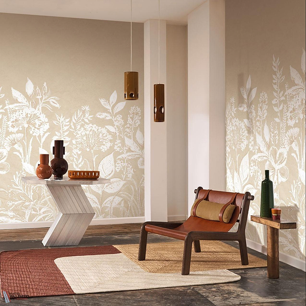 Camelia behang-Casamance-Selected Wallpapers-Interiors