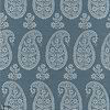 Campania Paisley behang-Anna French-Blue-Rol-Selected Wallpapers-Interiors