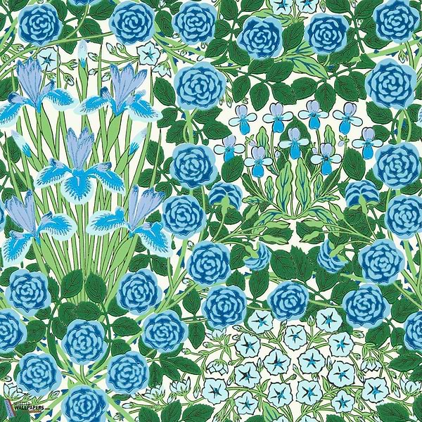Campanula-behang-tapete-wallpaper-Morris & Co-Peacock/Opal-Rol-Selected-Wallpapers-Interiors
