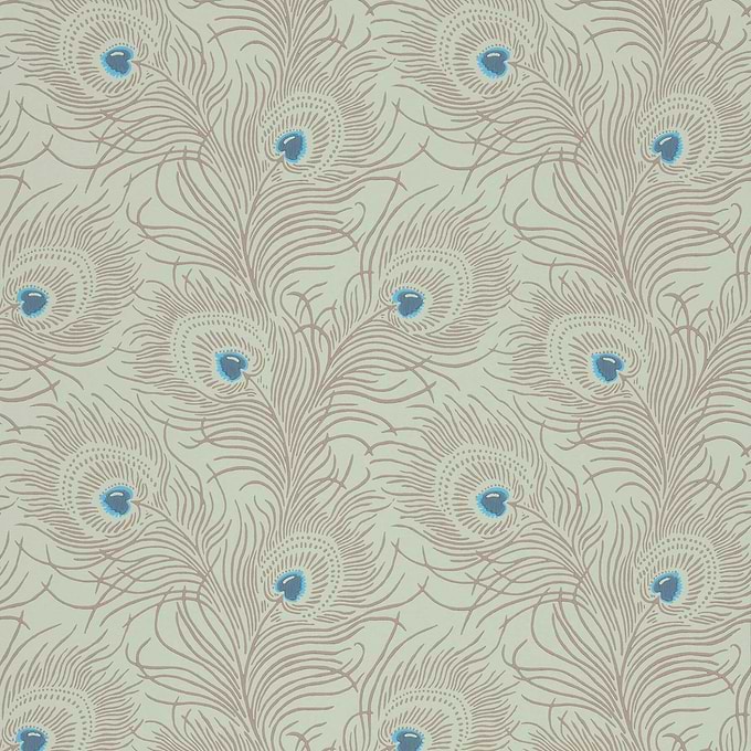 Carlton House Terrace-behang-Tapete-Little Greene-Copper-Rol-0256CTCOPPE-Selected Wallpapers