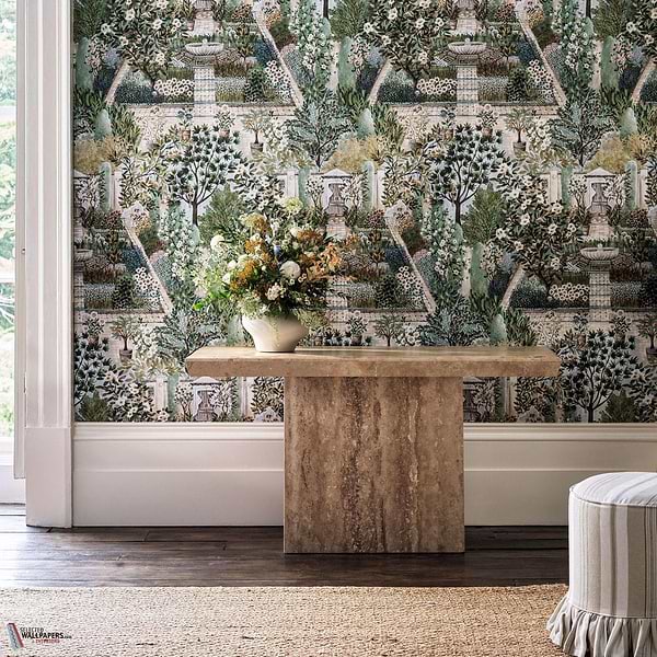 Carpet garden behang-Sanderson-Selected Wallpapers-Interiors
