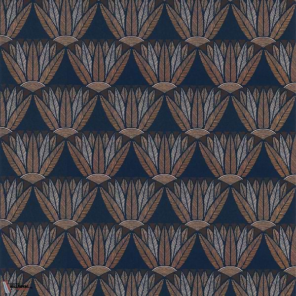 Castalia-behang-Tapete-Casamance-Marine/Terracotta-Rol-76161736-Selected Wallpapers