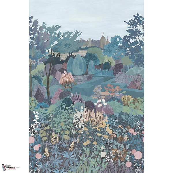 Castle Garden wallpaper-Little Greene-Tea with Florence-Set-Selected Wallpapers-Interiors