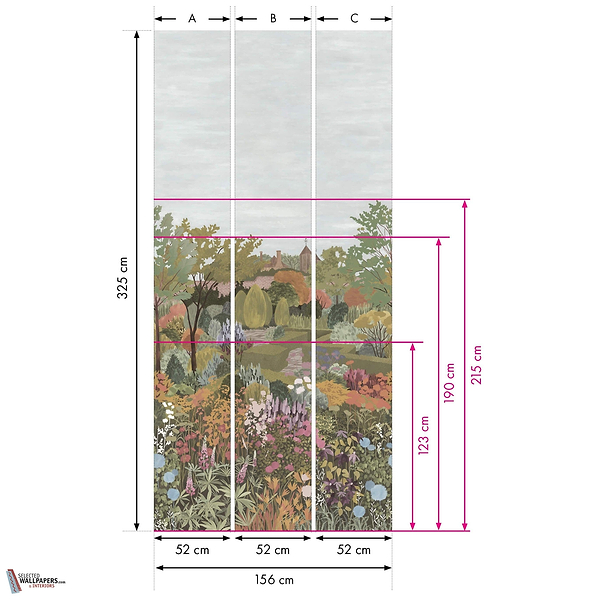 Castle Garden wallpaper-Little Greene-Selected Wallpapers-Interiors