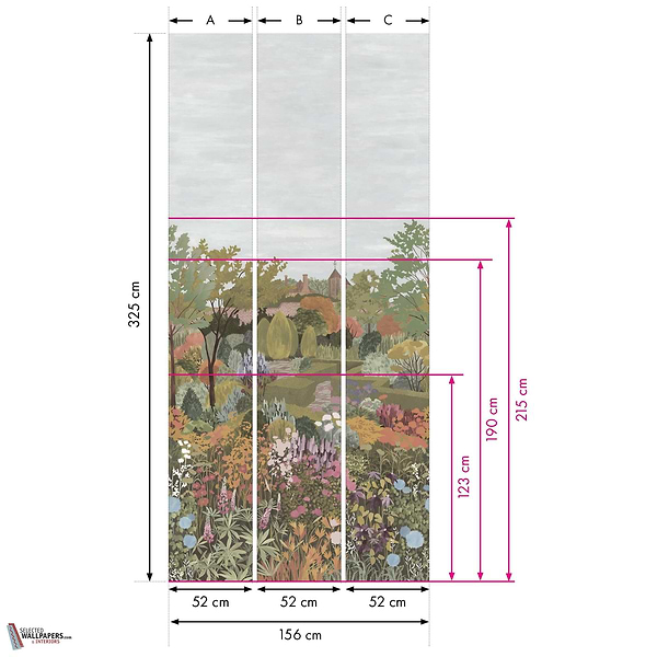 Castle Garden wallpaper-Little Greene-Selected Wallpapers-Interiors