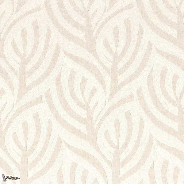 Catalpa stof-Casamance-fabric-Blanc-Meter (M1)-Selected-Wallpapers-Interiors