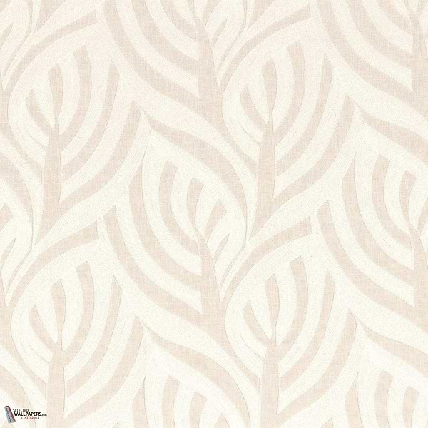 Catalpa stof-Casamance-fabric-Blanc-Meter (M1)-Selected-Wallpapers-Interiors